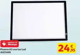 Alcampo AUCHAN Pizarra A3 con luz Led oferta