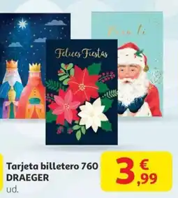 Alcampo DRAEGER Tarjeta billetero 760 oferta
