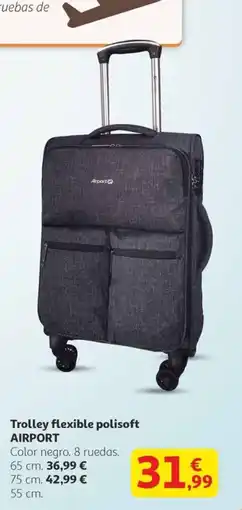Alcampo AIRPORT Trolley flexible polisoft oferta