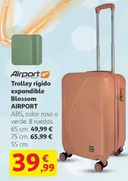 Alcampo AIRPORT Trolley rígido expandible Blossom oferta