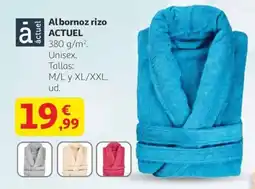 Alcampo ACTUEL Albornoz rizo oferta