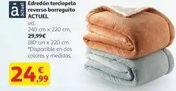 Alcampo ACTUEL Edredón terciopelo a reverso borreguito oferta