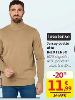 Alcampo INEXTENSO Jersey cuello alto oferta