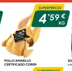 Masymas COREN Pollo amarillo certificado oferta