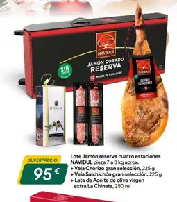 Masymas NAVIDUL Lote Jamón reserva cuatro estaciones oferta