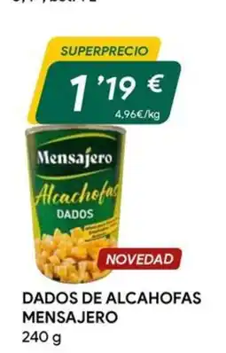 Masymas MENSAJERO Dados de alcahofas oferta