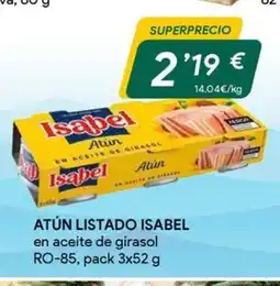 Masymas ISABEL Atún listado oferta