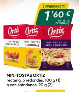 Masymas ORTIZ Mini tostas oferta