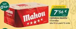 Masymas MAHOU Cerveza oferta