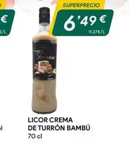Masymas Licor crema de turrón bambú oferta