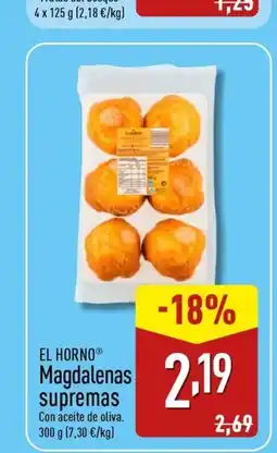 ALDI EL HORNO Magdalenas supremas oferta