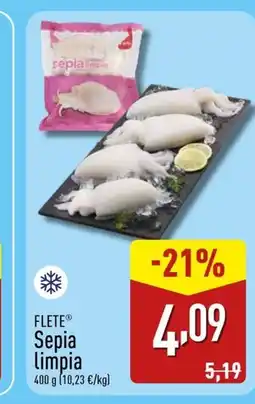 ALDI FLETE Sepia limpia oferta