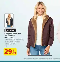 Alcampo INEXTENSO Chaqueta reversible con capucha oferta