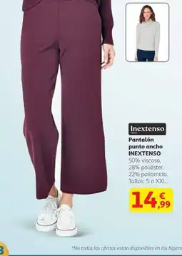 Alcampo INEXTENSO Pantalón punto ancho oferta