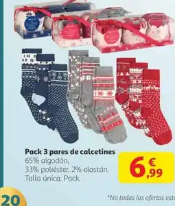 Alcampo Pack 3 pares de calcetines oferta