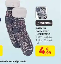 Alcampo INEXTENSO Calcetin homewear oferta