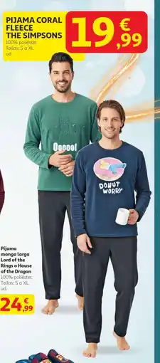 Alcampo Pijama coral fleece the simpsons oferta