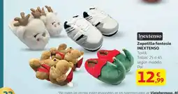 Alcampo INEXTENSO Zapatilla fantasía oferta