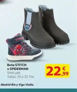 Alcampo STITCH O SPIDERMAN Bota oferta
