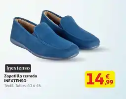 Alcampo INEXTENSO Zapatilla cerrada oferta