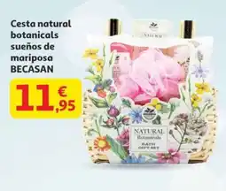 Alcampo BECASAN Cesta natural botanicals sueños de mariposa oferta