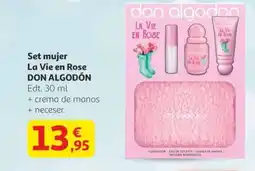 Alcampo DON ALGODÓN Set mujer La Vie en Rose oferta