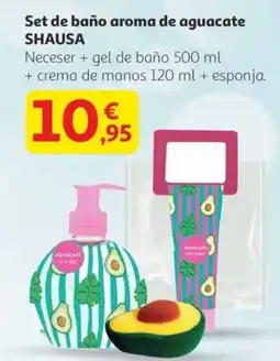 Alcampo SHAUSA Set de baño aroma de aguacate oferta