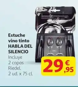 Alcampo HABLA DEL SILENCIO Estuche vino tinto oferta