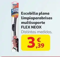 Alcampo FLEX NEOX Escobilla plana limpiaparabrisas multisoporte oferta