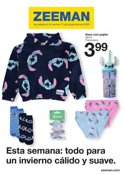 Zeeman Vaso con pajita oferta