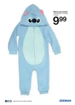 Zeeman Mono para bebé oferta