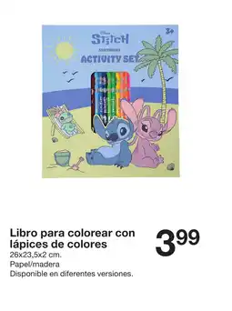 Zeeman Libro para colorear con lápices de colores oferta
