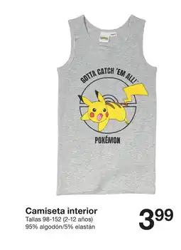 Zeeman Camiseta interior oferta