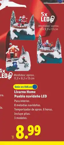 Lidl LIVARNO HOME Pueblo navideño LED oferta