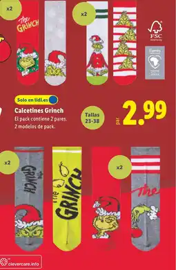 Lidl Calcetines Grinch oferta