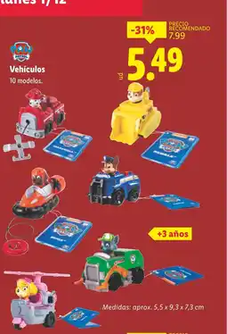 Lidl PAW PATROL Vehículos oferta