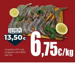 Unide Market Langostino N°3 crudo congelado cultivo 30/40 oferta