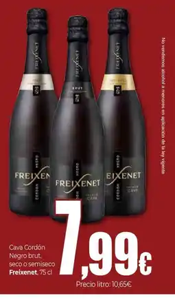 Unide Market FREIXENET Cava Cordón Negro brut, seco o semiseco oferta