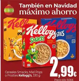 Unide Market KELLOGG'S Cereales Smacks Miel Pops o Frosties oferta