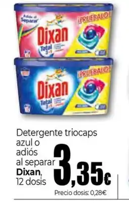 Unide Market DIXAN Detergente triocaps azul o adiós al separar oferta