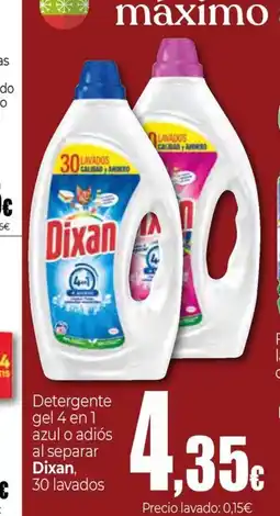 Unide Market DIXAN Detergente gel 4 en 1 azul o adiós al separar oferta