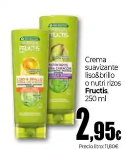 Unide Market FRUCTIS Crema suavizante liso&brillo o nutri rizos oferta