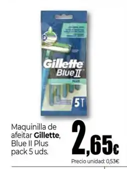 Unide Market GILLETTE Maquinilla de afeitar Blue II Plus oferta