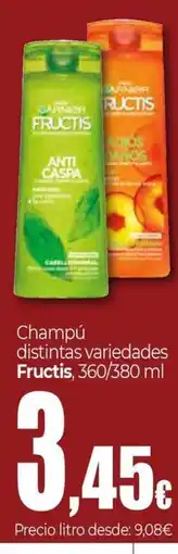 Unide Market FRUCTIS Champú distintas variedades oferta