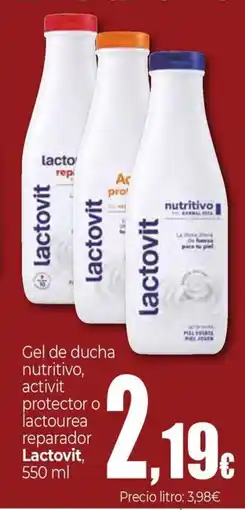 Unide Market LACTOVIT Gel de ducha nutritivo, activit protector o lactourea reparador oferta