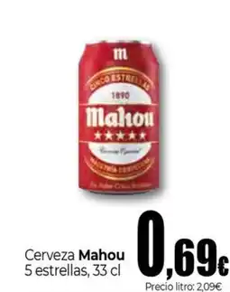 Unide Market MAHOU Cerveza 5 estrellas oferta