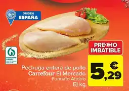 Carrefour CARREFOUR Pechuga entera de pollo oferta