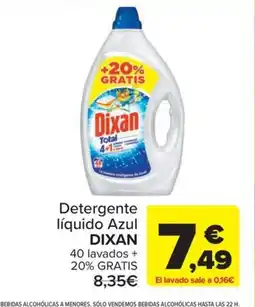 Carrefour DIXAN Detergente líquido Azul oferta