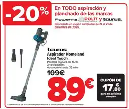 Carrefour TAURUS Aspirador Homeland Ideal Touch oferta