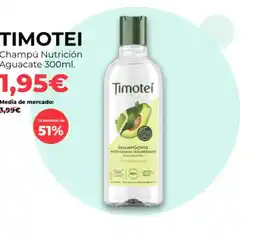PrimaPrix TIMOTEI Champú Nutrición Aguacate oferta